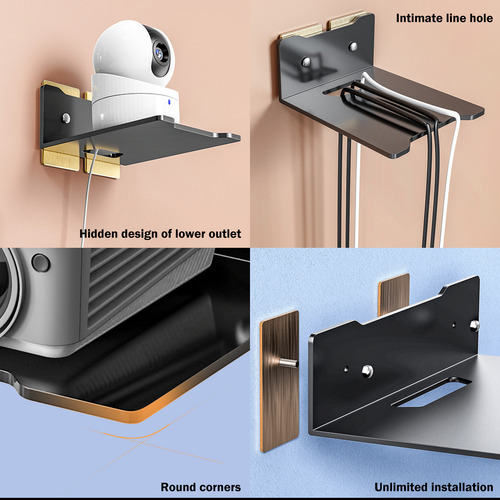 Proyector De Pared Tipo F, No Requiere Perforaciones, Cámara