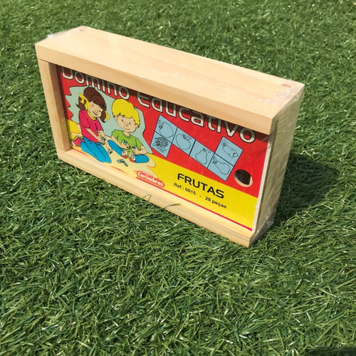 Imagem 2 de 4 de Dominó Frutas Brinquedo Educativo Brincar À Vista
