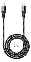 Comprar Cable Tipo-c A Tipo C 2 Metros 100w 5a Super Carga Rápida Pd