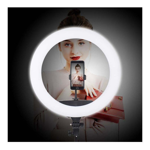 Fancier Ky-bk416 Lámpara Led Anular 45 Cms Con Trípode Y