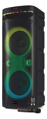 Parlante Portatil Recargable Multimedia Serie Dorada Sd-210 Tecnología Tws Conexión Inalámbrica Bt Puerto Usb Tarjeta Microsd Batería De Litio Función Karaoke Micrófono Incluido