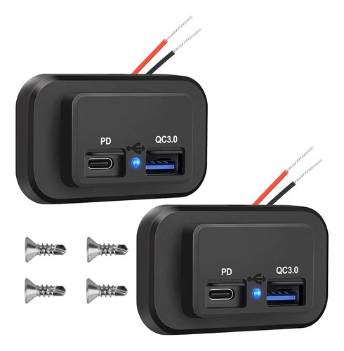 Salidas Usb Linkstyle 2 Pcs Rv - Dos Puertos Usb (usb-a Y Us