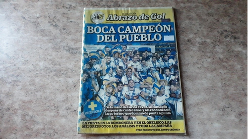 Crónica. Boca Campeón 2015 Con Póster Doble. Impecable.