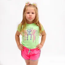 Comprar Combo Juvenil 5 Camisetas Infantil Menina Blusas Estampadas 