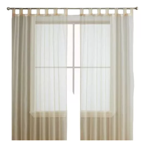 Cortinas Translucidas Tergal Beige