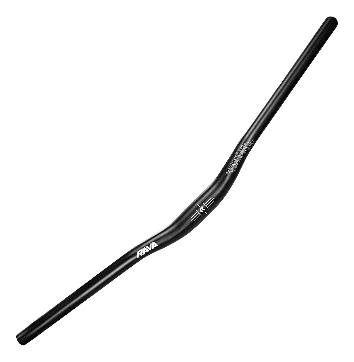 Guidão Rise Bar Rava 31.8mm 730mm 20mm MTB Alumínio Backsweep 9° Preto