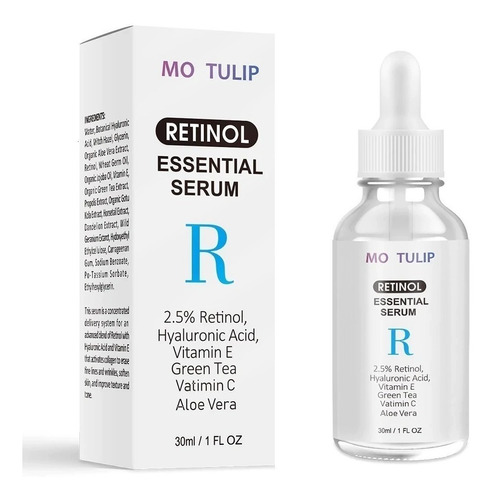 Mo Tulip Retinol Puro Ácido Hialurónico Vitaminado Te Verde