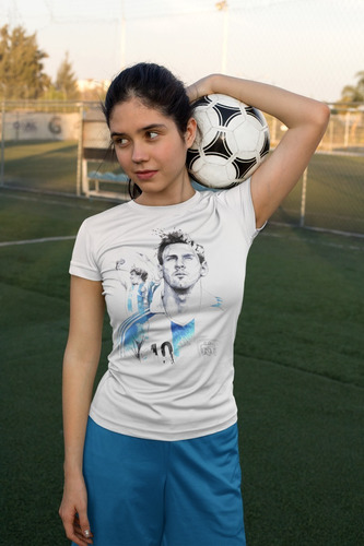 Camiseta Messi Maradona Campeon Argentina Unisex