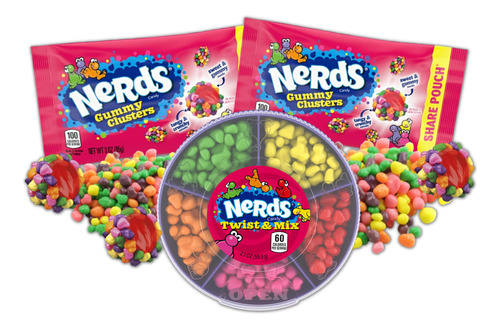 Nerds Candytwist And Mix - Caramelos Masticables Con Racimos