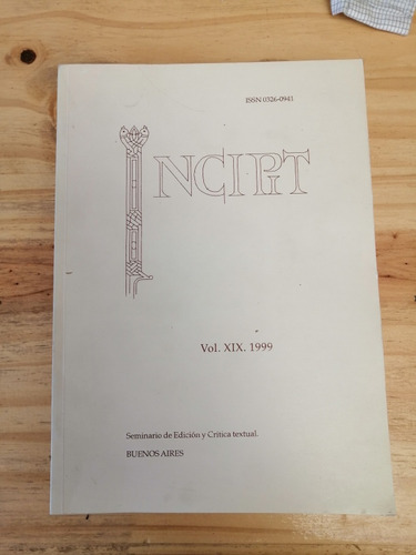 Incipit Vol. Xix 1999 Germán Orduna 