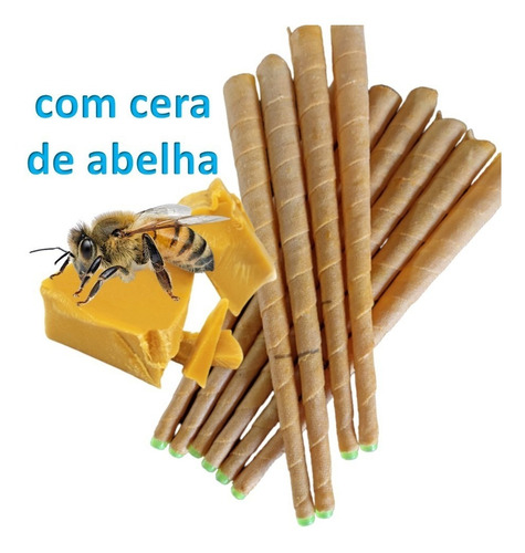 Imagem 5 de 5 de Cone Chines-cone Hindu 40 Unidades 100% De Cera De Abelha