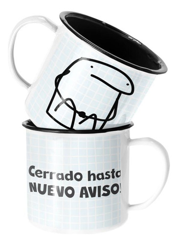 Taza Enlozada Lechera Cerrado Hasta Nuevo Aviso Regalo