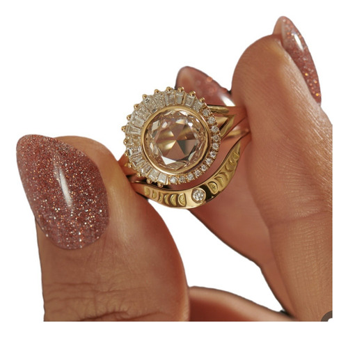 Anillo De Circonita For Mujer Con Diseño De Nicho