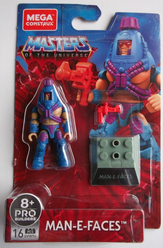 Man E Faces Mega Construx Masters Of The Universe Mattel (Usado)