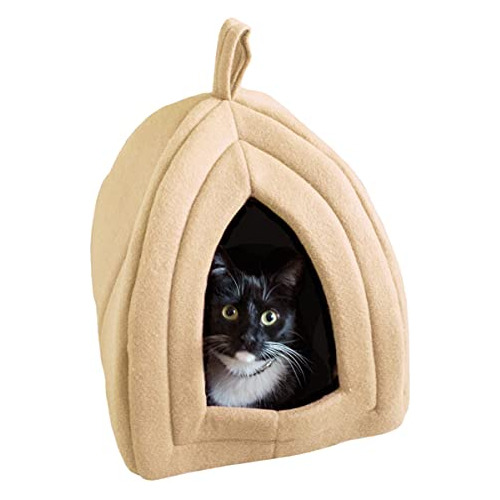 Cama Para Mascotas Cat Igloo Soft Cubierta Interior Cerrada