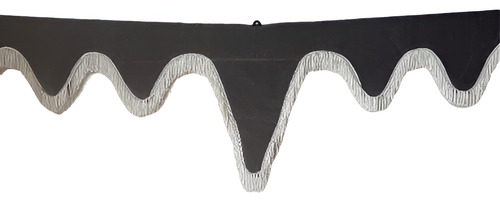 Cortina Parasol Con Picos De Gamuza