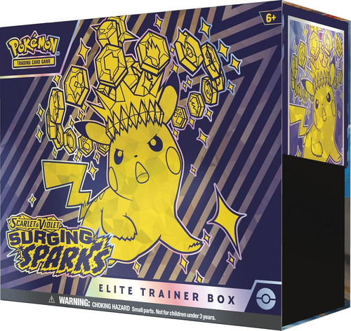 Pokémon Tcg: Surging Sparks Elite Trainer Box En Ingles Surging Sparks Inglés