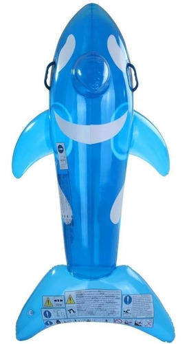 Ballena Flotador Bote Inflable Ideal Pileta Colchoneta Color Foto 1