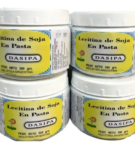 1 Kg Lecitina De Soja En Pasta (2 Potes 500g) Lab. Dasipa Dw