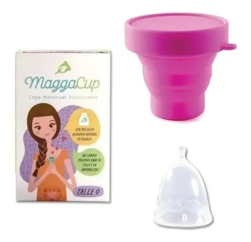 Copita Menstrual Maggacup Silicona + Vaso Esterilizador Colo