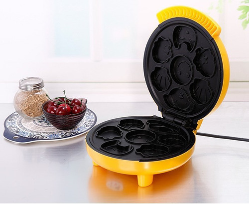 Mini Máquina Para Hacer Gofres, Antiadherente, Diseño De Ani