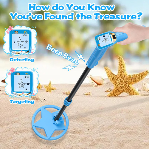 Detector De Metales Kwuy Waterproof Beach Con Bobina De Búsq