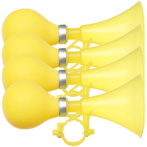 Claxon De Aire Para Bici, Mxllw-004, 4 Pzas, Amarillo, 15x7c Color Amarillo