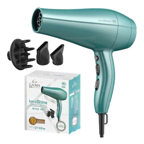 Secadora Cabello Profesional Diva 4d Kerashine Motor Ac Ione