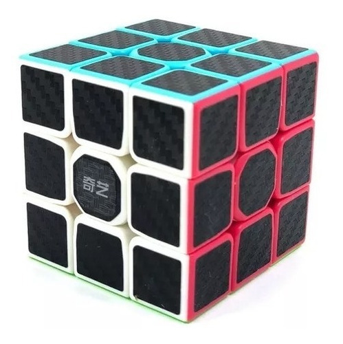 Cubo Qiyi Cobra Stickers Carbono Warrior S 3x3  Carbon