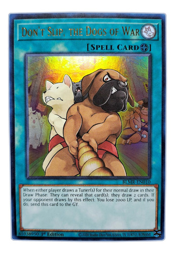 Yugi-oh! Don't Slip The Dogs Of War Blmr-en010 Ultra