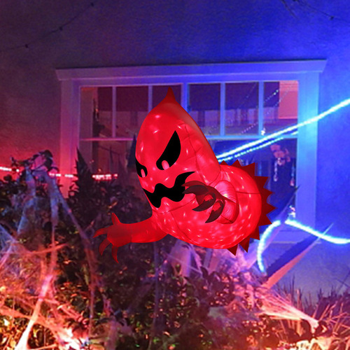 Viento Colgante Inflable Led Ghost For Halloween Con Forma
