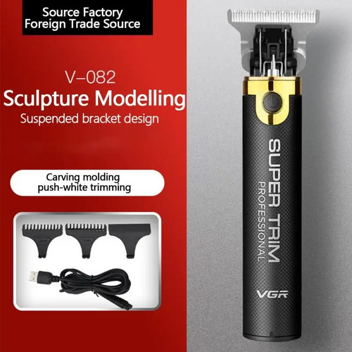 Máquina De Cortar Cabelo Vgr V082 Acabamento Profissional