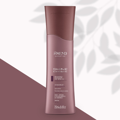 Shampo Condicionador Amend Expertise Shine Extreme Kit 250ml