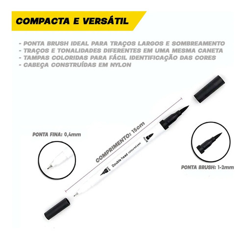 Juego De Bolígrafos De 12 Núcleos Con Dos Puntas