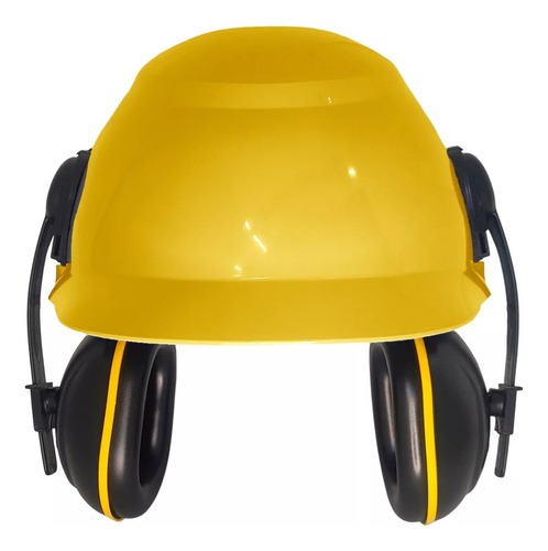 Capacete De Segurança Com Protetor Auricular Camper Inmetro Cor Amarelo