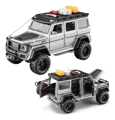 Benz Brabus G550 4×4 Miniatura Metal Coche Con Luz Y Sonido