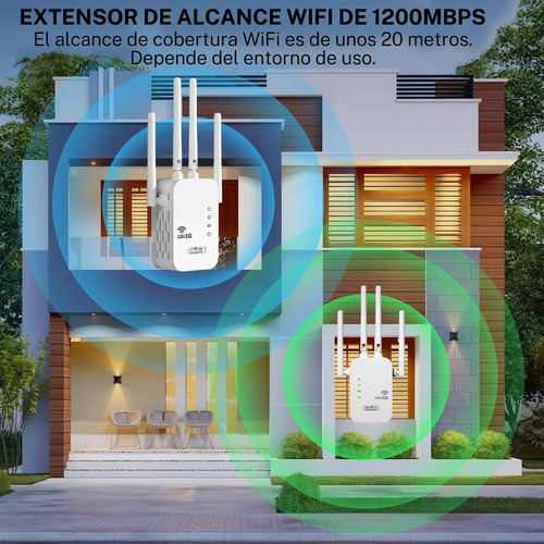 Amplificador Repetidor Wifi Dual Band Inalambrico 1200mbps
