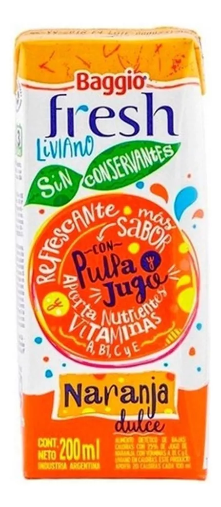 Tercera imagen para búsqueda de jugo baggio 200 ml