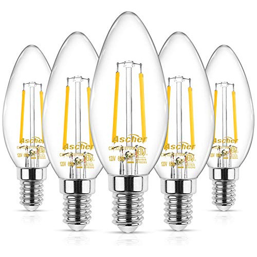 E12 Led Classic Candelabro Clear Light Bulb, 4w, Equiva...