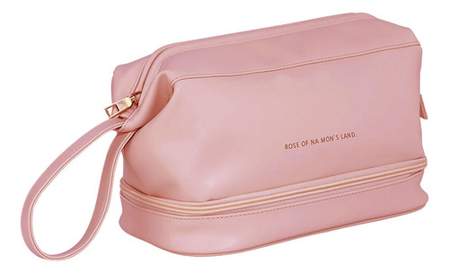 P Bolsa De Almacenamiento De Cosméticos De Viaje, Rosa Rosa