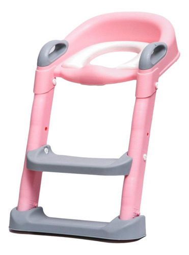 Escalera Pelela Niños Asiento Adaptador De Baño Rosada