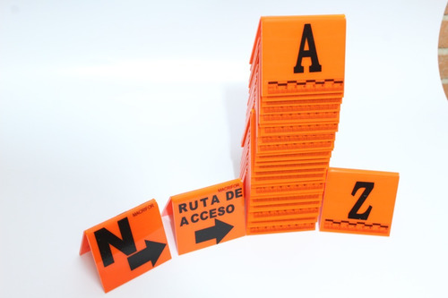 Numeradores Criminalística A-z Amarillo