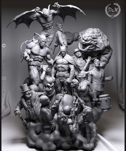 Arquivo Impressora 3d - Diorama Batman