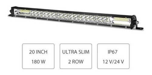 Barra Slim Cree Led 60 Leds 180w 20 Pulgadas Premium