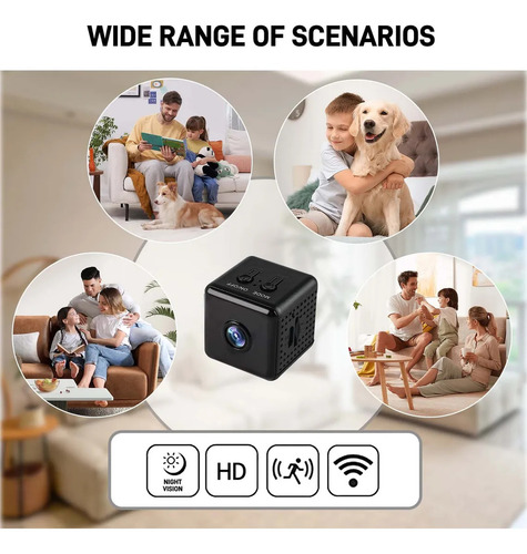 Mini Cámara Espía Full Hd 1080p Wifi Cámara De Seguridad Batería Recargable Mini Cámara De Visión Nocturna