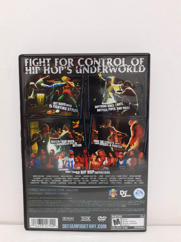 Def Jam: Lucha por mí - PS2 - Obsación: R1