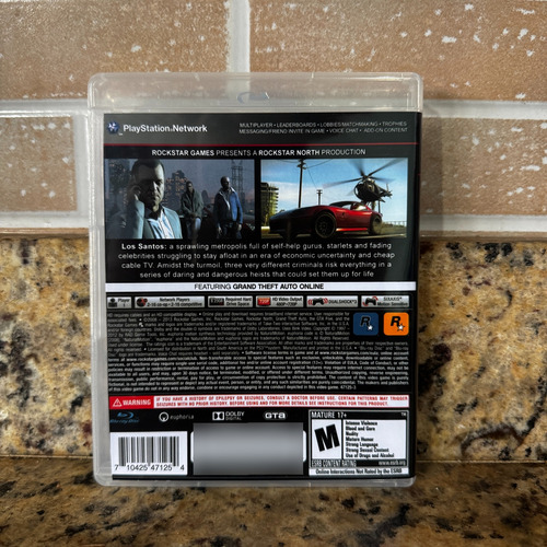 Grand Theft Auto V Rockstar Games Ps3 Físico Gta Ler Anuncio (Recondicionado)