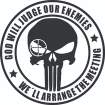 Comprar Calco Punisher God Will 04 Para Luneta -graficastuning 00064