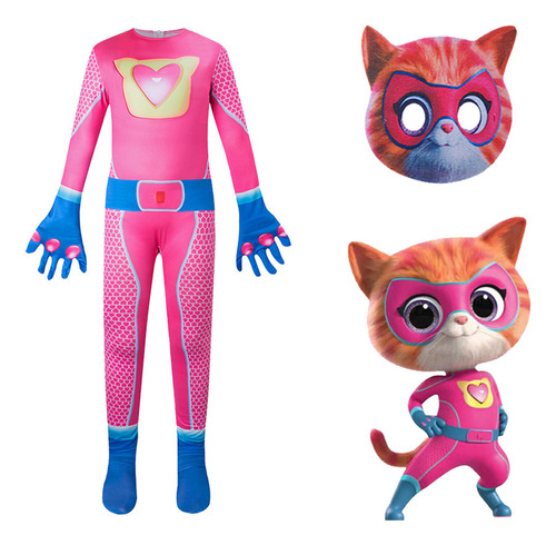 Disfraz De Superkitties Body Leotardo Superkitties Niños