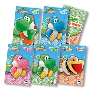 5 Tarjetas Nfc Amiibo Yoshi's Woolly World Colección